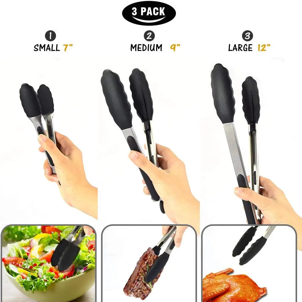 Silicone BBQ Tongs
