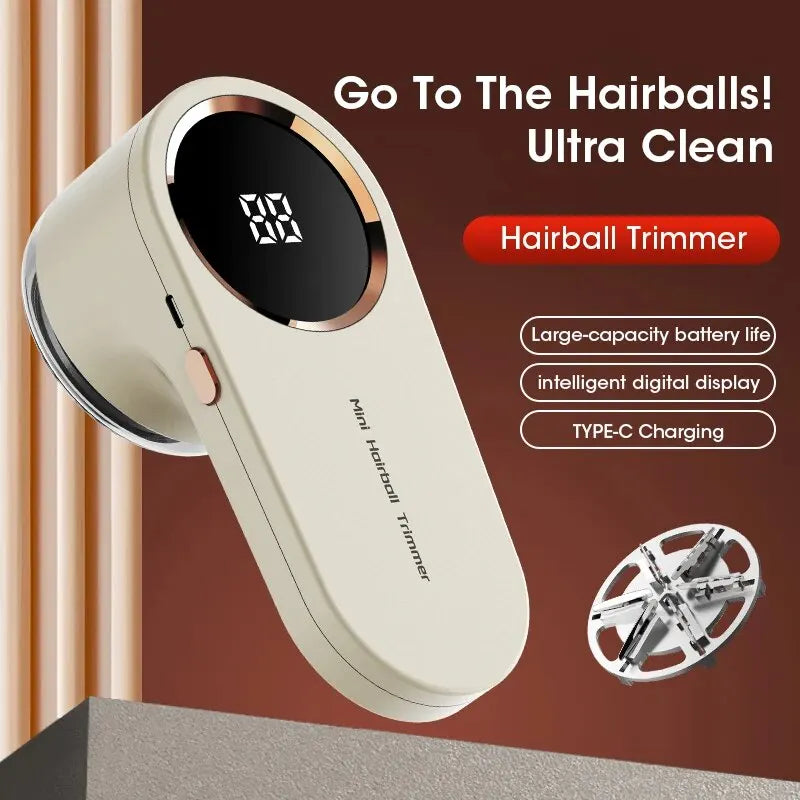 Electric Lint Remover & Fabric Shaver – USB Rechargeable, Removes Pilling