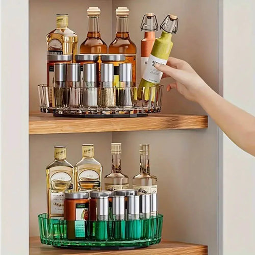 360° Rotating Spice Rack Organizer – Lazy Susan for Cabinet, Counter & Pantry