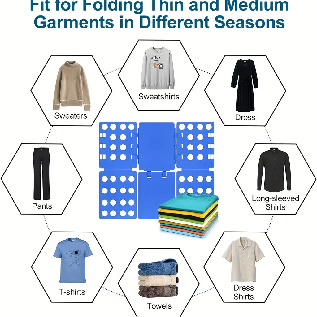 Folding Clothes Board – Fold Perfect Shirts & T-Shirts in Seconds
