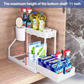 Under-Sink Organizer with Pull-Out Drawers – 2-Tier Cabinet Storage