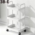 3-Tier Rolling Storage Cart – Bathroom, Kitchen & Office Organizer on Wheels