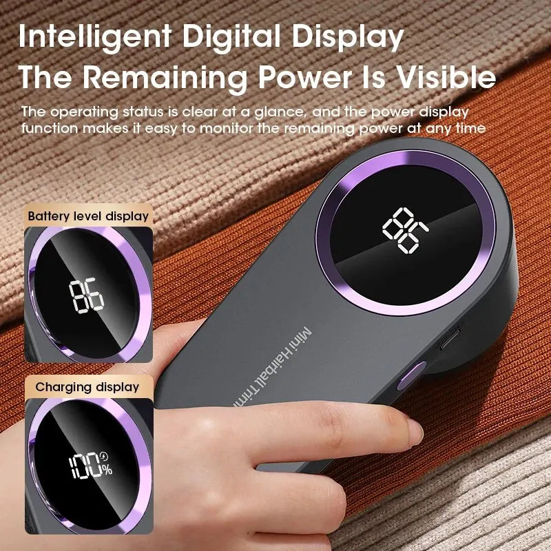 Electric Lint Remover & Fabric Shaver – USB Rechargeable, Removes Pilling