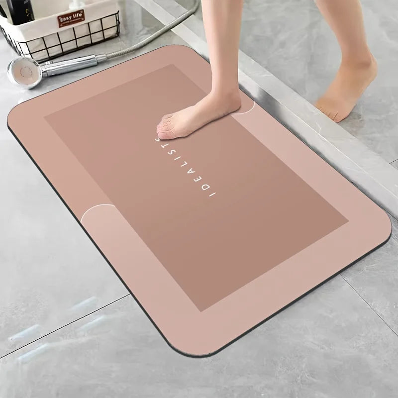 Diatomite Stone Bath Mat – Fast-Drying, Non-Slip Shower Mat