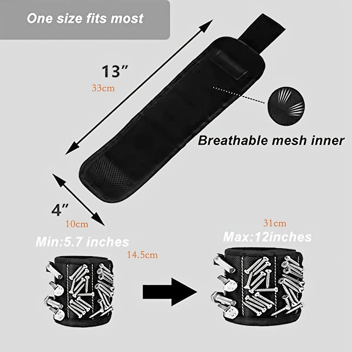Magnetic Tool Wristband