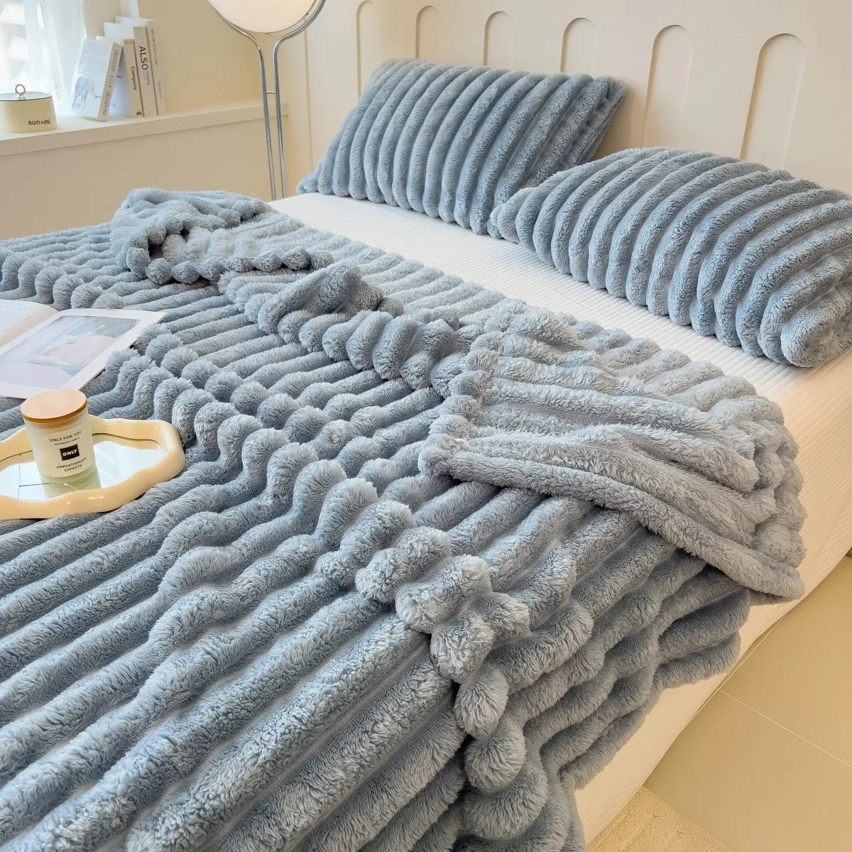 Cozy Striped Throw Blanket