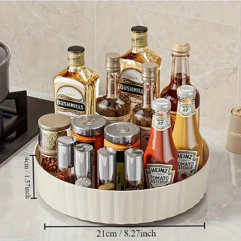 360° Rotating Spice Rack Organizer – Lazy Susan for Cabinet, Counter & Pantry