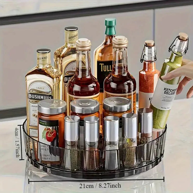 360° Rotating Spice Rack Organizer – Lazy Susan for Cabinet, Counter & Pantry