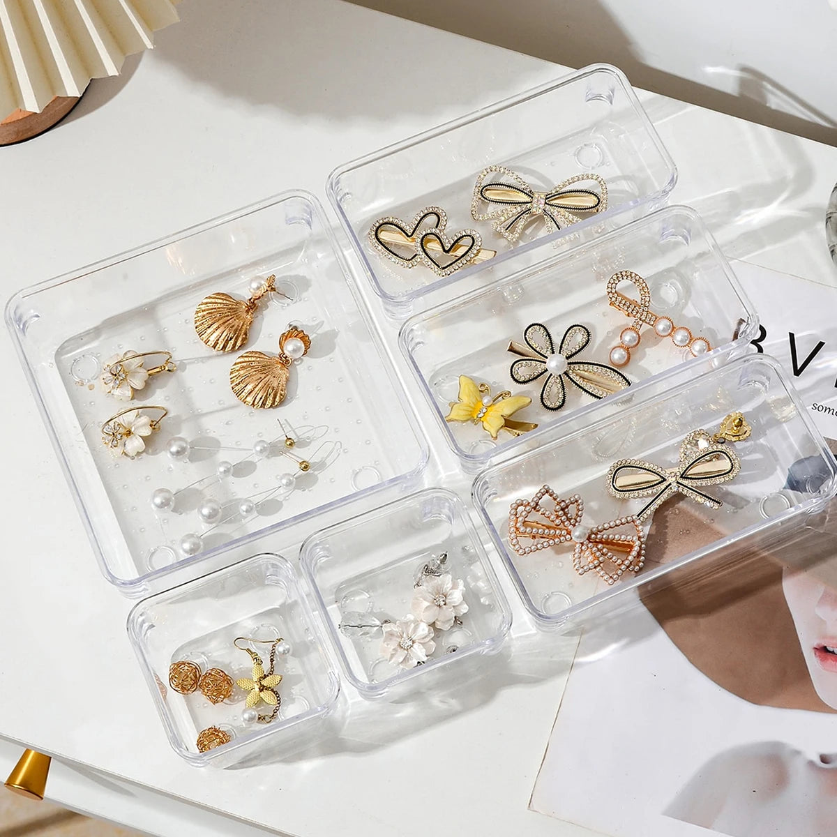 Bathroom Drawer Organizer Set