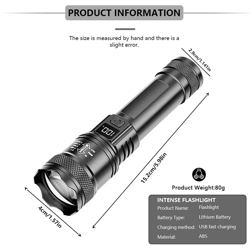 Rechargeable LED Flashlight