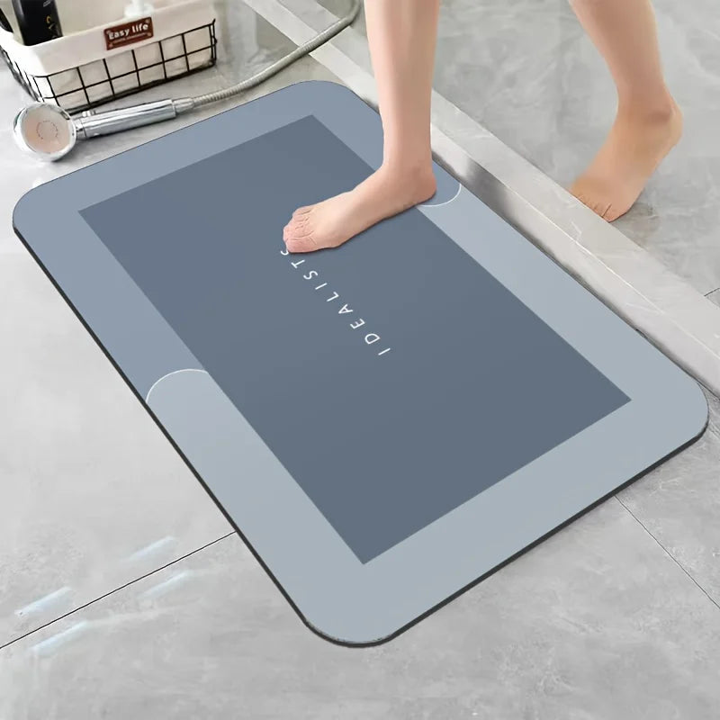Diatomite Stone Bath Mat – Fast-Drying, Non-Slip Shower Mat