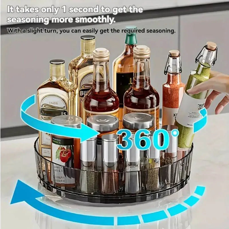 360° Rotating Spice Rack Organizer – Lazy Susan for Cabinet, Counter & Pantry
