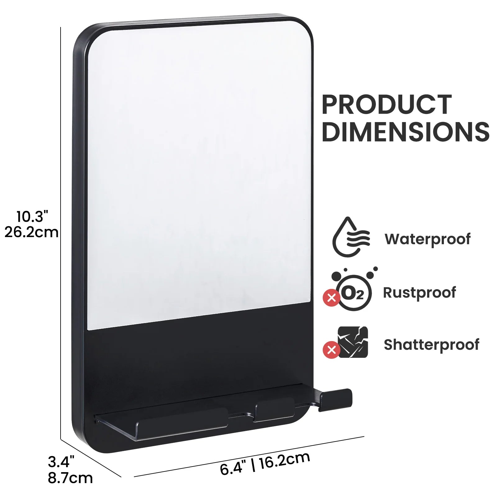 Fogless Shower Mirror