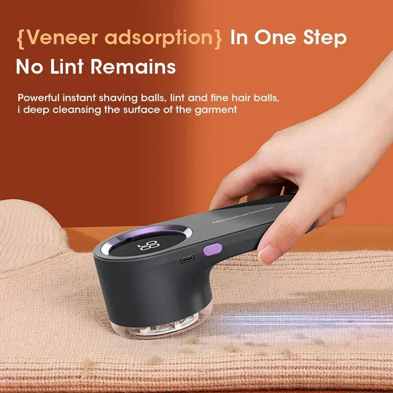 Electric Lint Remover & Fabric Shaver – USB Rechargeable, Removes Pilling