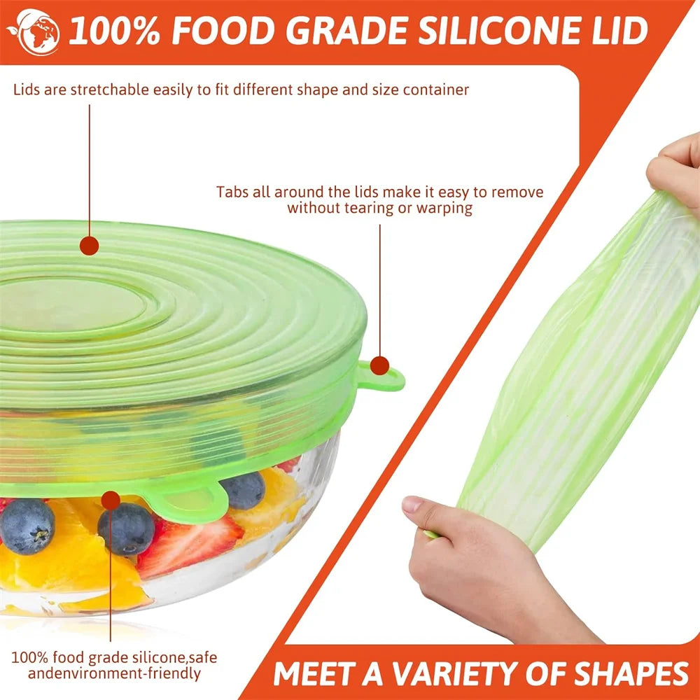 Stretch Silicone Lids