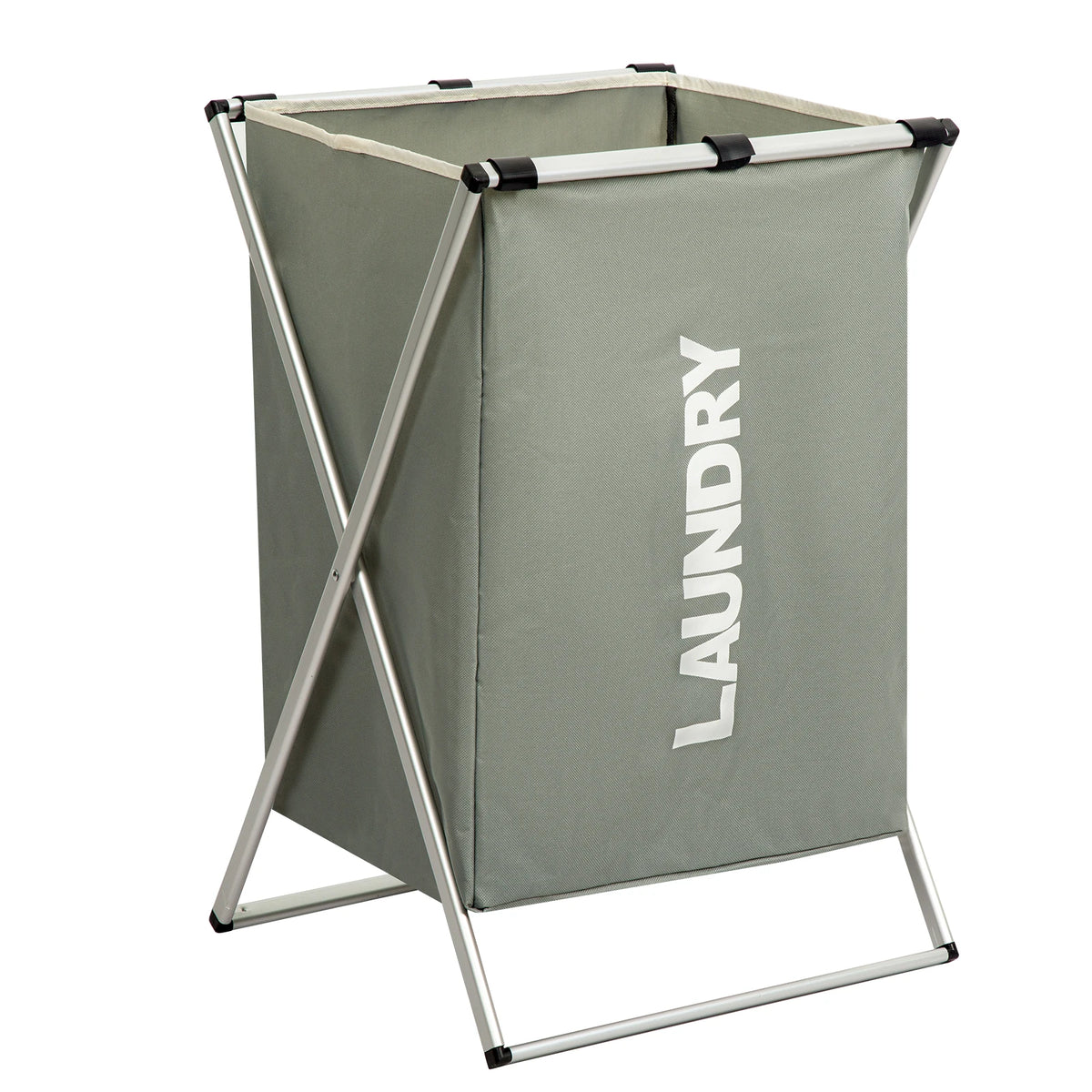 Foldable 3-Section Laundry Hamper – Pre-Sort Darks, Lights & Colors