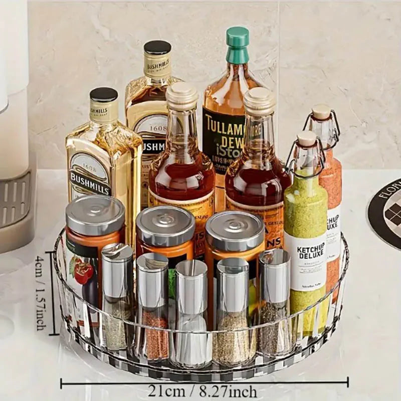 360° Rotating Spice Rack Organizer – Lazy Susan for Cabinet, Counter & Pantry