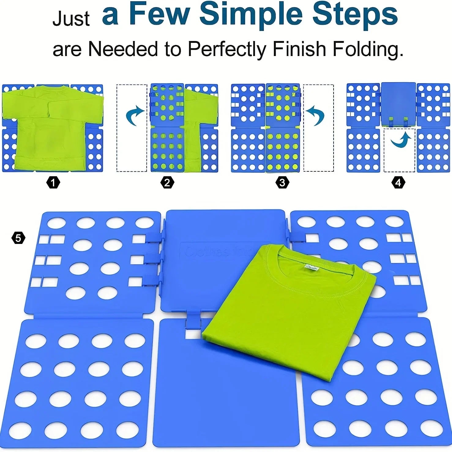 Folding Clothes Board – Fold Perfect Shirts & T-Shirts in Seconds
