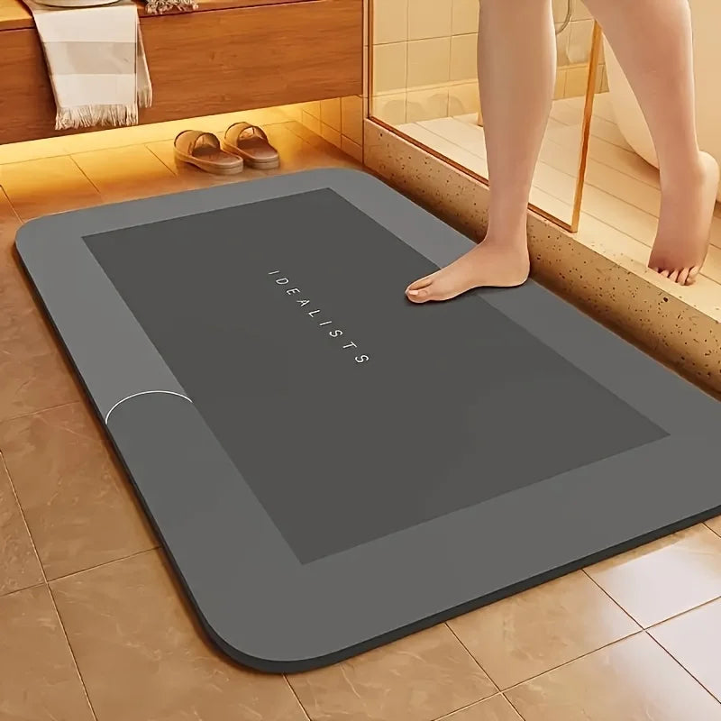 Diatomite Stone Bath Mat – Fast-Drying, Non-Slip Shower Mat